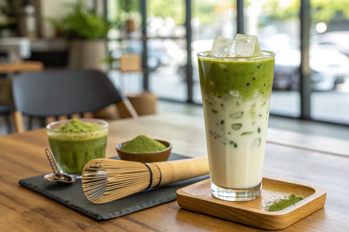 Iced matcha latte recipe